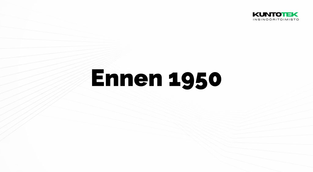 Yhteenveto ennen vuotta 1950 rakennettujen talojen riskeistä: painovoimainen ilmanvaihto, vanhat maalit (lyijyriski), hirsirungon sisäpuolinen lisäeristys ja alkuperäisen talotekniikan tekninen käyttöikä.